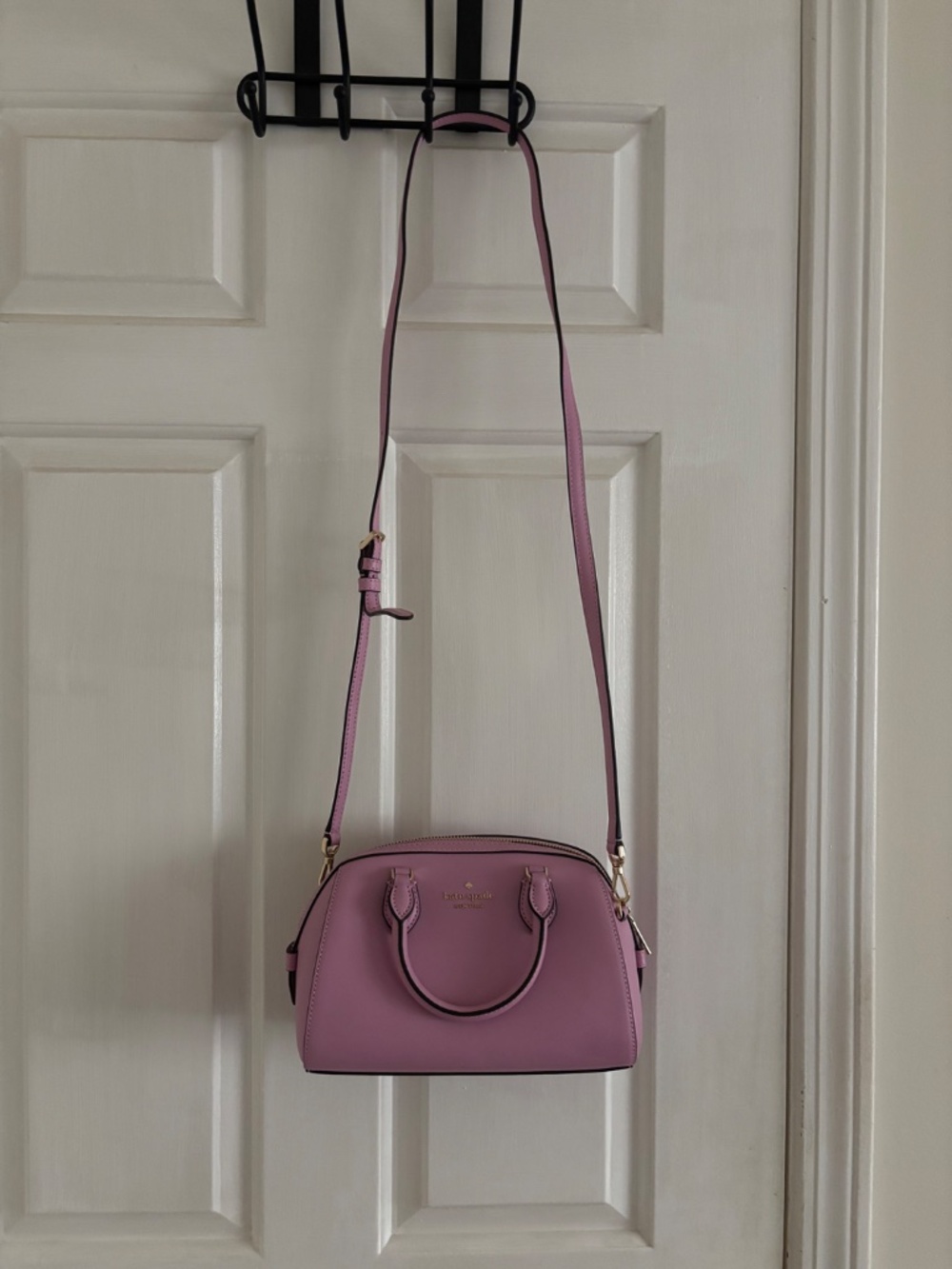 kate spade- Madison- Saffiano Leather Crossbody- Berry Cream - Picture 2 of 3